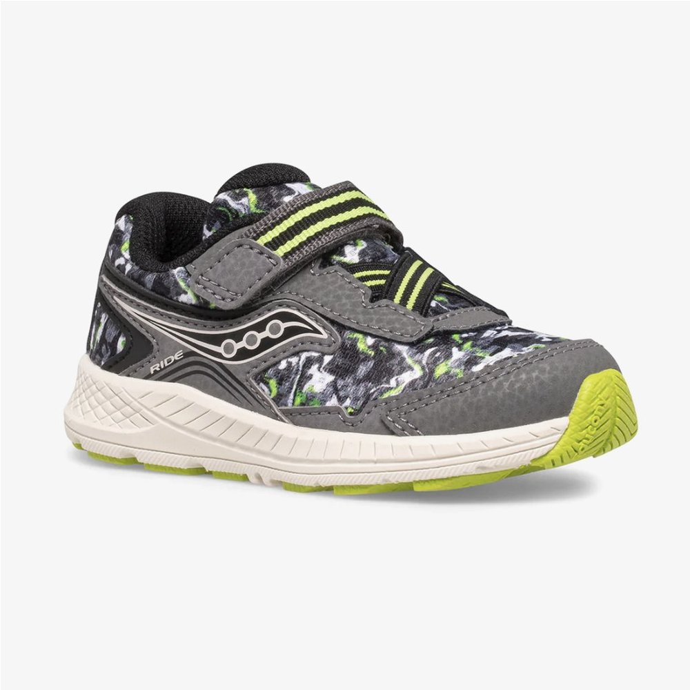 NEW Saucony Sizes 6, 6.5, 7, 7.5 Baby Boys Ride 10 Jr. Sneaker - Olive Camo